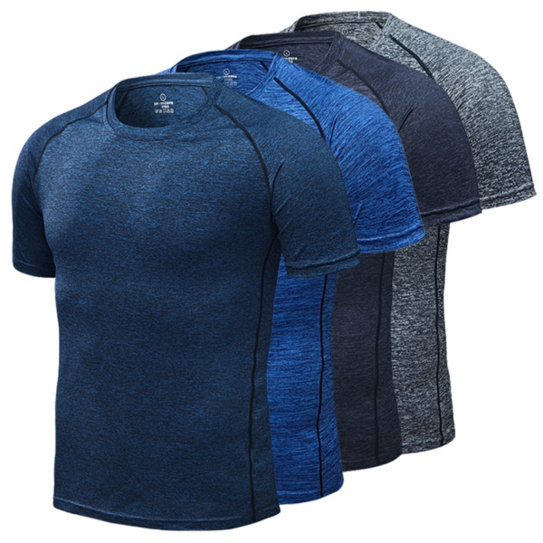 Men's Running T-Shirts, Quick Dry Compression Sport T-Shirts, Fitness Gym Running Shirts